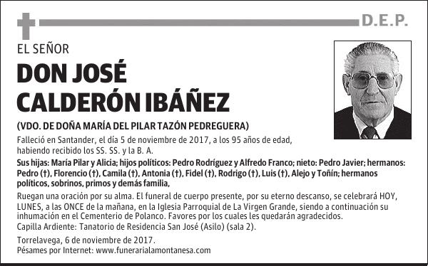 DON JOSÉ CALDERÓN IBÁÑEZ