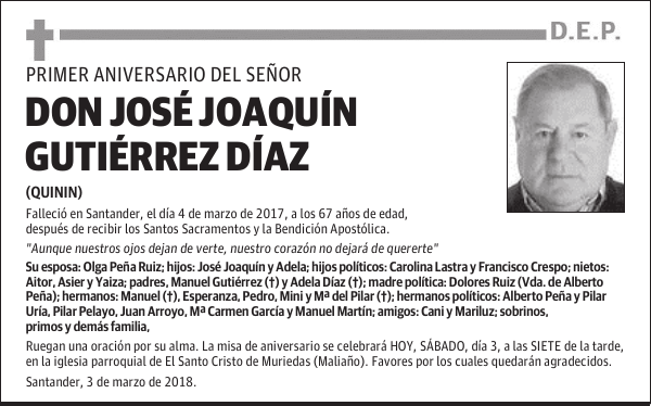 DON JOSÉ JOAQUÍN GUTIÉRREZ DÍAZ