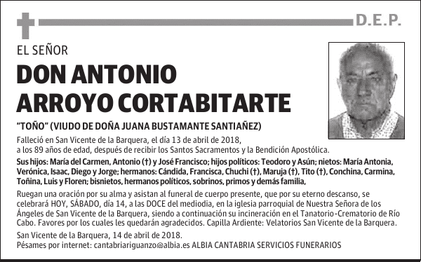 DON ANTONIO ARROYO CORTABITARTE