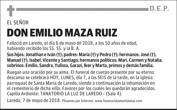 DON EMILIO MAZA RUIZ