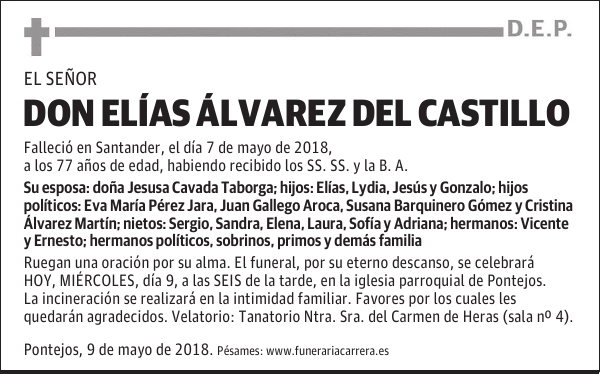 DON ELIAS ÁLVAREZ DEL CASTILLO