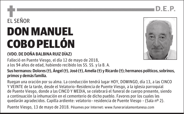 DON MANUEL COBO PELLÓN