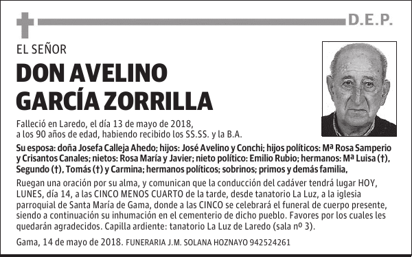 DON AVELINO GARCÍA ZORRILLA