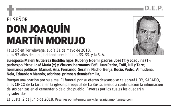 DON JOAQUÍN MARTÍN MORUJO