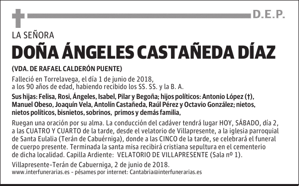 Dª ÀNGELES CASTAÑEDA DÌAZ