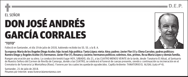 DON JOSÉ ANDRÉS GARCÍA CORRALES