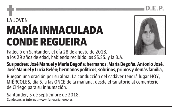 MARIA INMACULADA CONDE REGUEIRA
