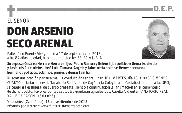 DON ARSENIO SECO ARENAL