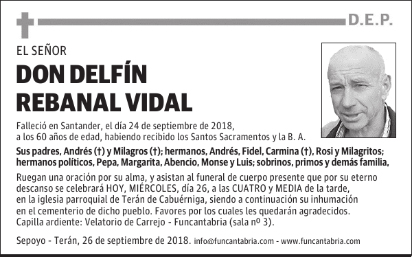 DON DELFÍN REBANAL VIDAL
