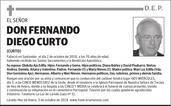 DON FERNANDO DIEGO CURTO