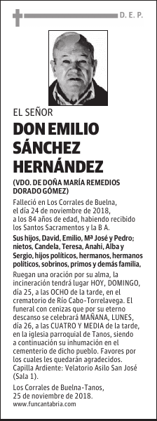 Don Emilio Sánchez Hernández