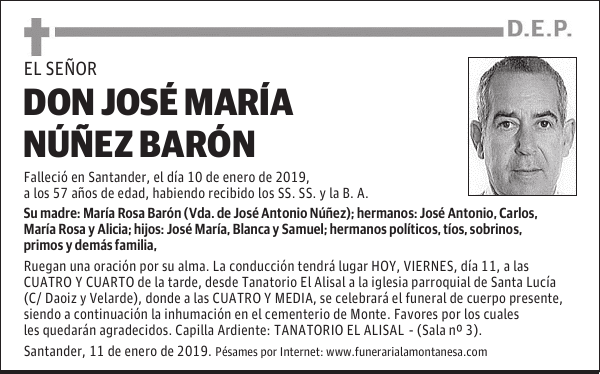 DON JOSE MARÍA NÚÑEZ BARÓN