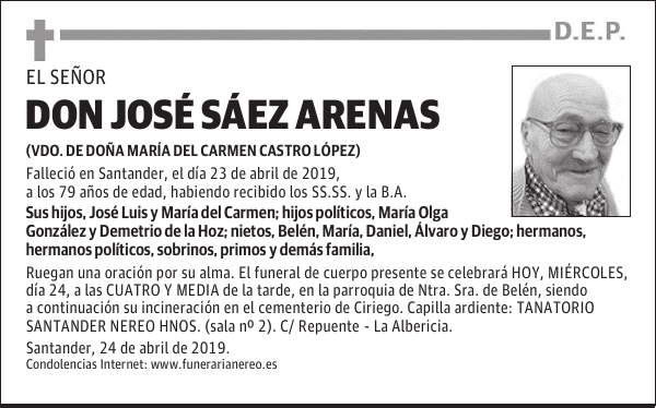 DON JOSÉ SÁEZ ARENAS