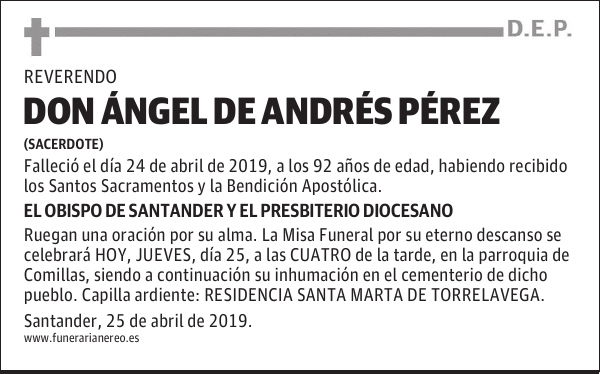 DON ÁNGEL DE ANDRÉS PÉREZ