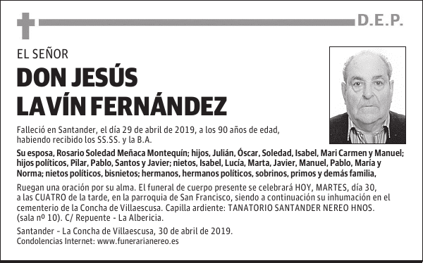 DON JESÚS LAVÍN FERNÁNDEZ