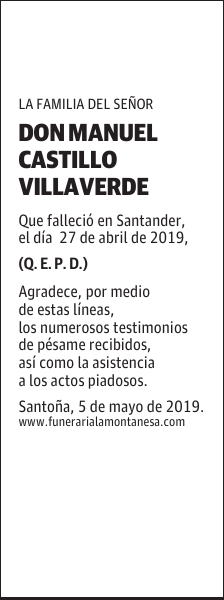 DON MANUEL CASTILLO VILLAVERDE