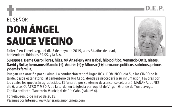 DON ÁNGEL SAUCE VECINO