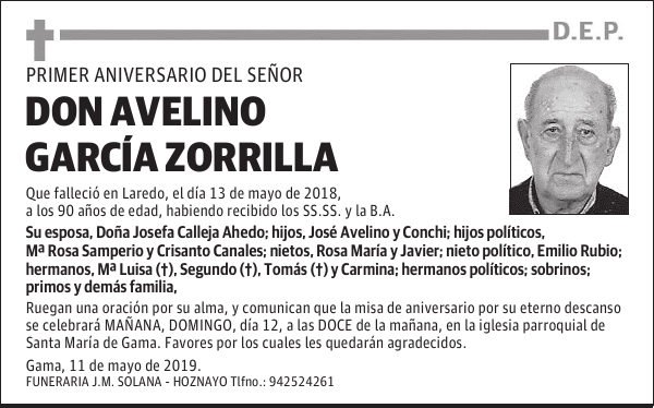 DON AVELINO GARCÍA ZORRILLA