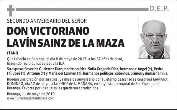 DON VICTORIANO LAVÍN SAINZ DE LA MAZA
