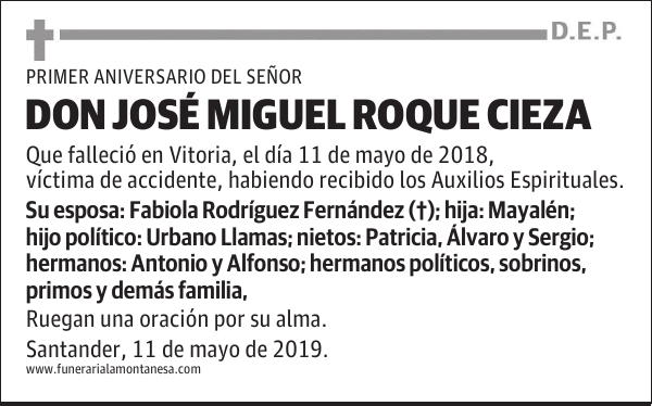 DON JOSÉ MIGUEL ROQUE CIEZA