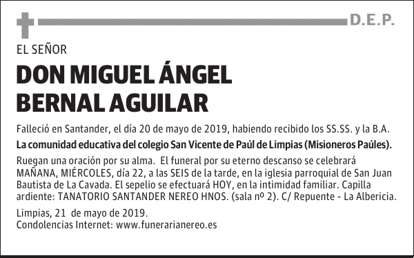 DON MIGUEL ÁNGEL BERNAL AGUILAR