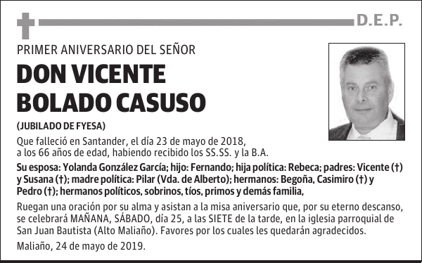 VICENTE BOLADO CASUSO