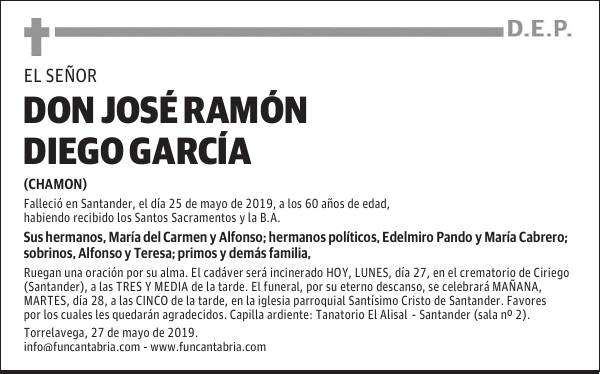 DON JOSÉ RAMÓN DIEGO GARCÍA