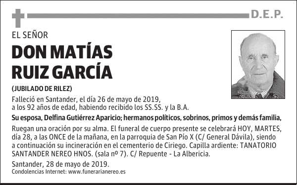 DON MATÍAS RUIZ GARCÍA