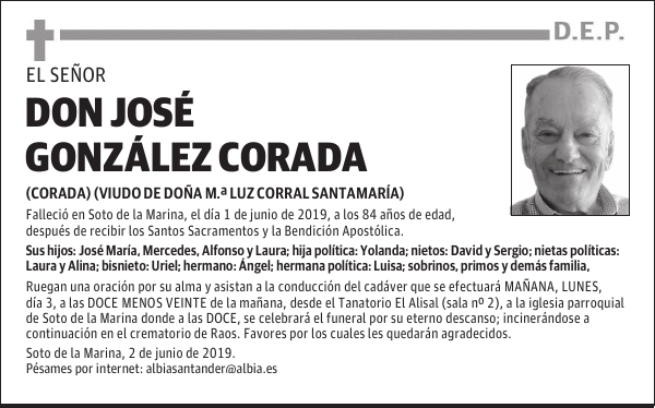 DON JOSÉ GONZÁLEZ CORADA