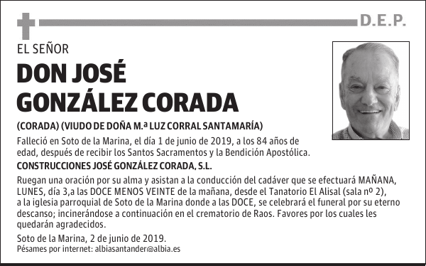 DON JOSÉ GONZÁLEZ CORADA