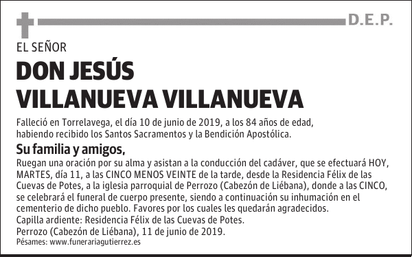DON JESÚS VILLANUEVA VILLANUEVA