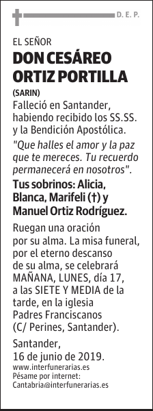 DON CESÁREO ORTIZ PORTILLA