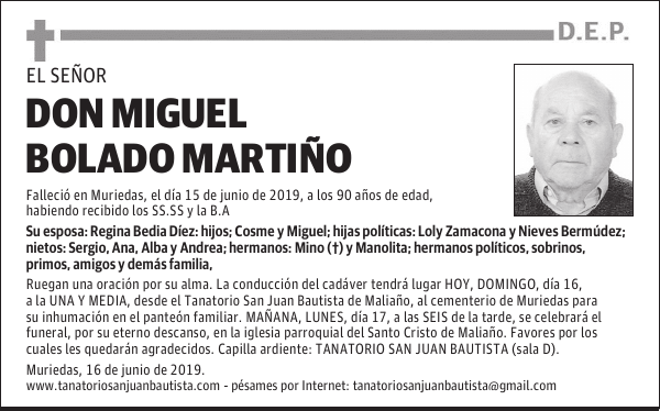 DON MIGUEL BOLADO MARTIÑO
