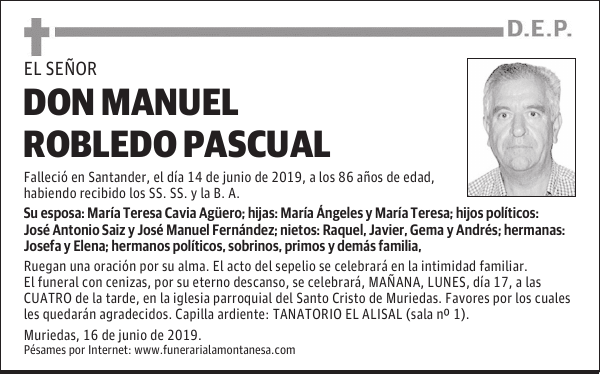 DON MANUEL ROBLEDO PASCUAL