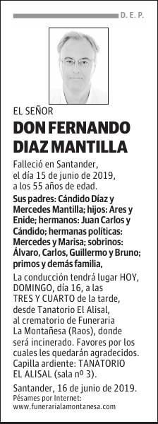 DON FERNANDO DÍAZ MANTILLA