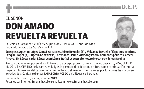 DON AMADO REVUELTA REVUELTA