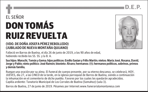 DON TOMÁS RUIZ REVUELTA