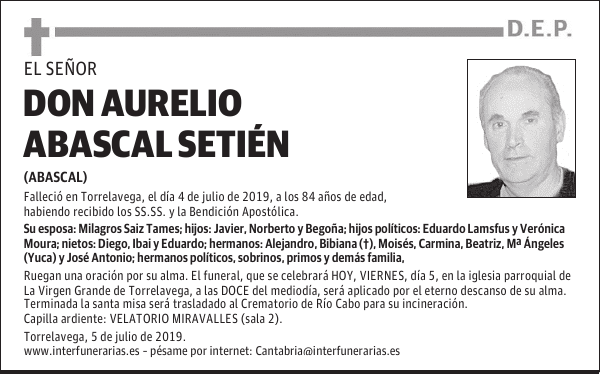 DON AURELIO ABASCAL SETIÉN
