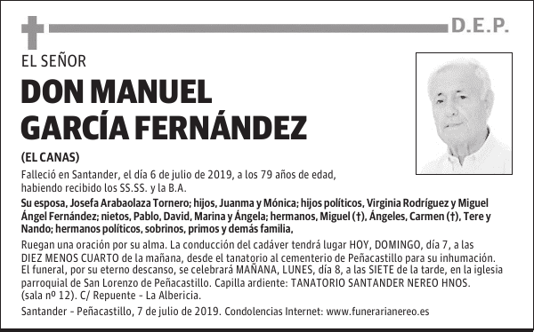DON MANUEL GARCÍA FERNÁNDEZ