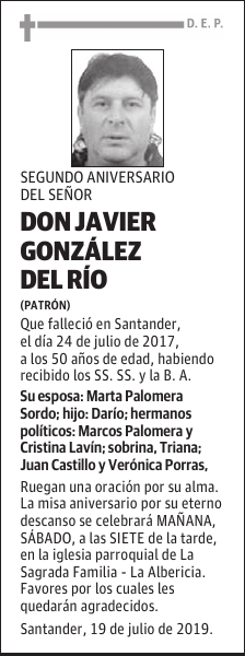 DON JAVIER GONZÁLEZ DEL RÍO