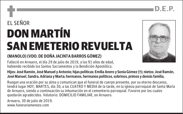 DON MARTÍN SAN EMETERIO REVUELTA