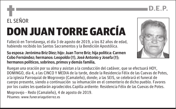 DON JUAN TORRE GARCÍA