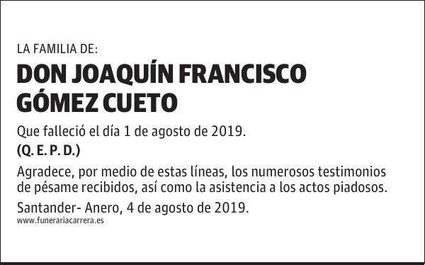 DON JOAQUÍN FRANCISCO GÓMEZ CUETO