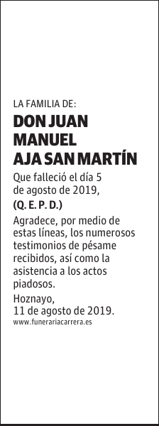 DON JUAN MANUEL AJA SAN MARTÍN