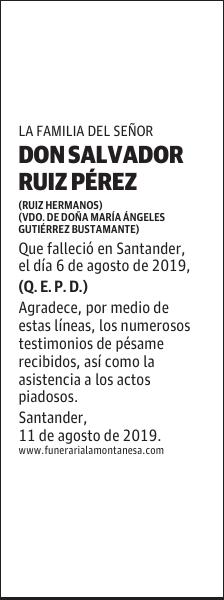 DON SALVADOR RUIZ PÉREZ