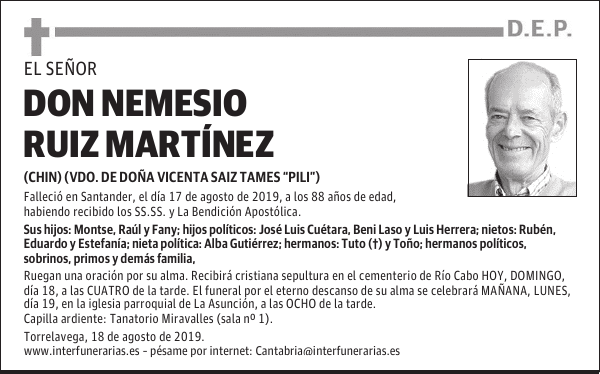 DON NEMESIO RUIZ MARTÍNEZ