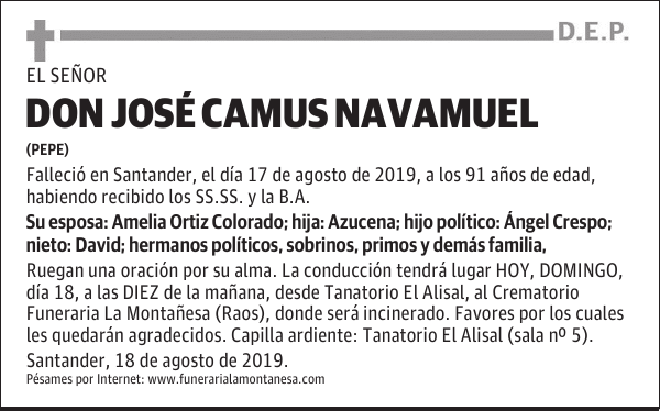 DON JOSÉ CAMUS NAVAMUEL