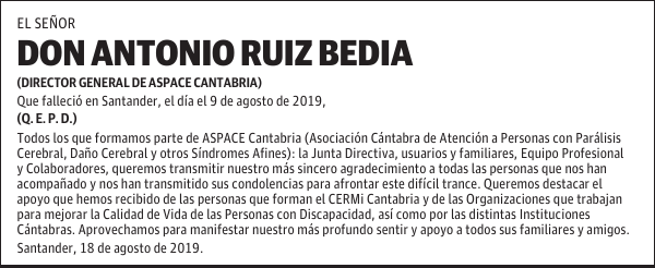 DON ANTONIO RUIZ BEDIA