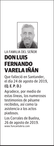 DON LUIS FERNANDO VARELA IÑÁN