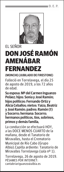 DON JOSÉ RAMÓN AMENÁBAR FERNANDEZ